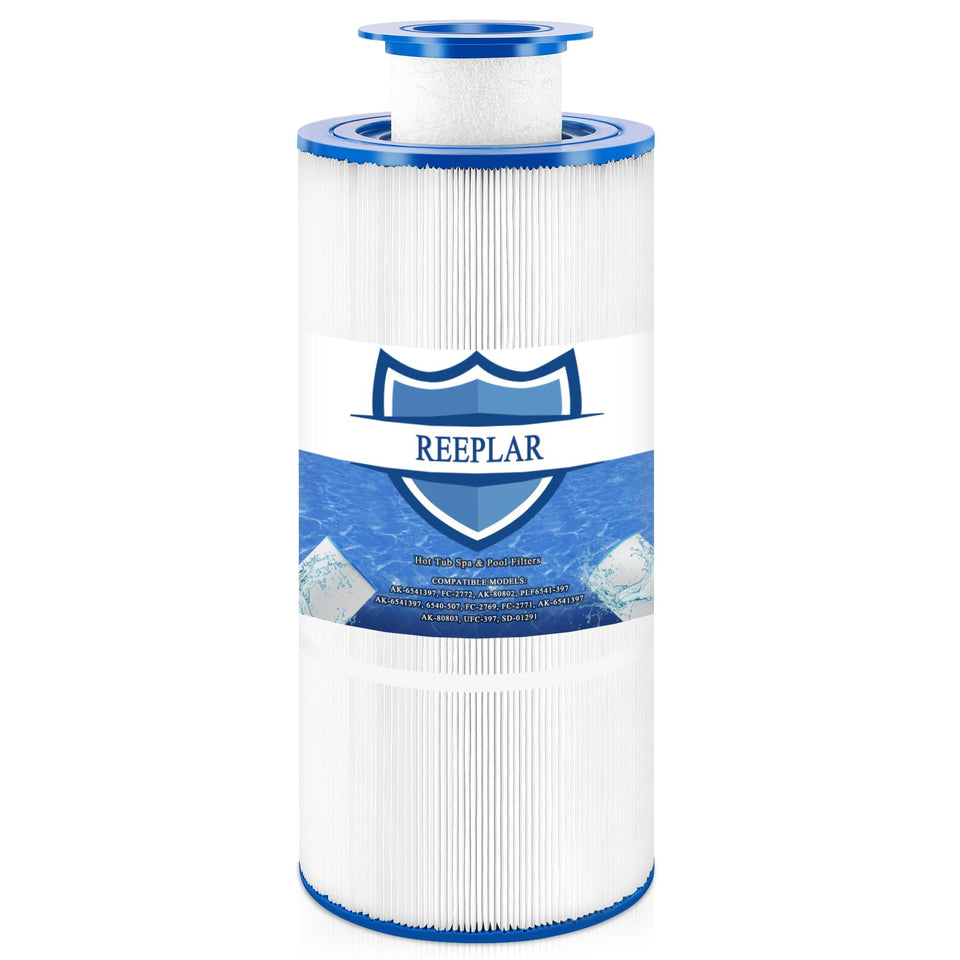 REEPLAR 6541-397 outer filter installed on Sundance spa for debris-trapping performance