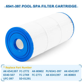 Trilobal fabric detail of REEPLAR 6541-397 outer filter for debris capture