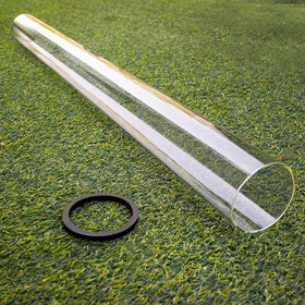 REEPLAR patio heater glass tube replacement, 49.5-inch by 4-inch, durable high-heat performance.
