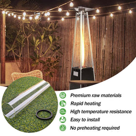 REEPLAR easy-install glass tube with silicone pad and loop for secure fit.