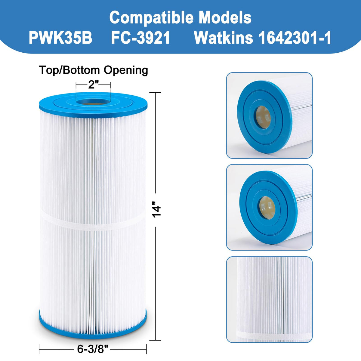 Compatibility list for REEPLAR PWK35B with spa models and replacements
