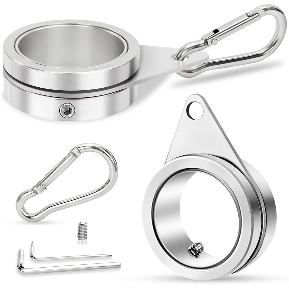 REERON 1-inch flag pole rings for quick assembly and secure pole connection.