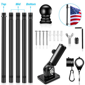 REERON 6FT bracket with 180-degree adjustability for flexible flag angles.