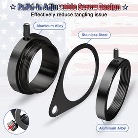 REERON quick-install flag pole clips demonstrate fast setup.