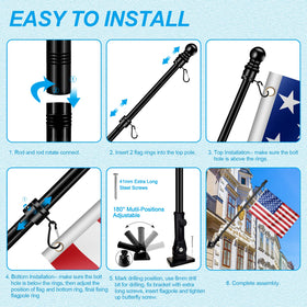 REERON hardware pack includes screws and anchors for secure mounting.