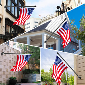 REERON flag display on wall showcasing an elegant mounting solution