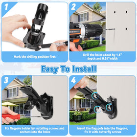 REERON outdoor weatherproof bracket ready for seasonal displays