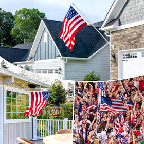 REERON handheld flag pole use for outdoor activities