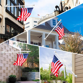 REERON versatile flagpole mount suitable for homes, businesses, and schools.