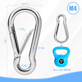 REERON M4 mini flag carabiner clip ready for quick one-handed use