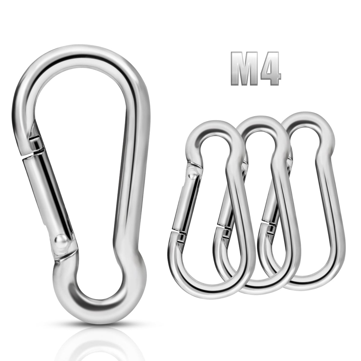 REERON small replacement carabiner clip securing a flag ring with a sturdy, reliable attachment