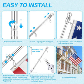 Sturdy REERON wall mount hardware in aluminum for outdoor durability