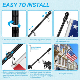 Wall-mount bracket in coated aluminum for outdoor use.