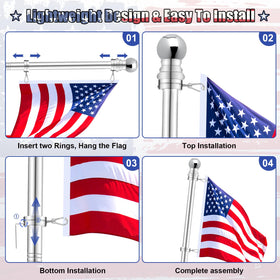 REERON weatherproof flag hardware designed to withstand outdoor conditions.