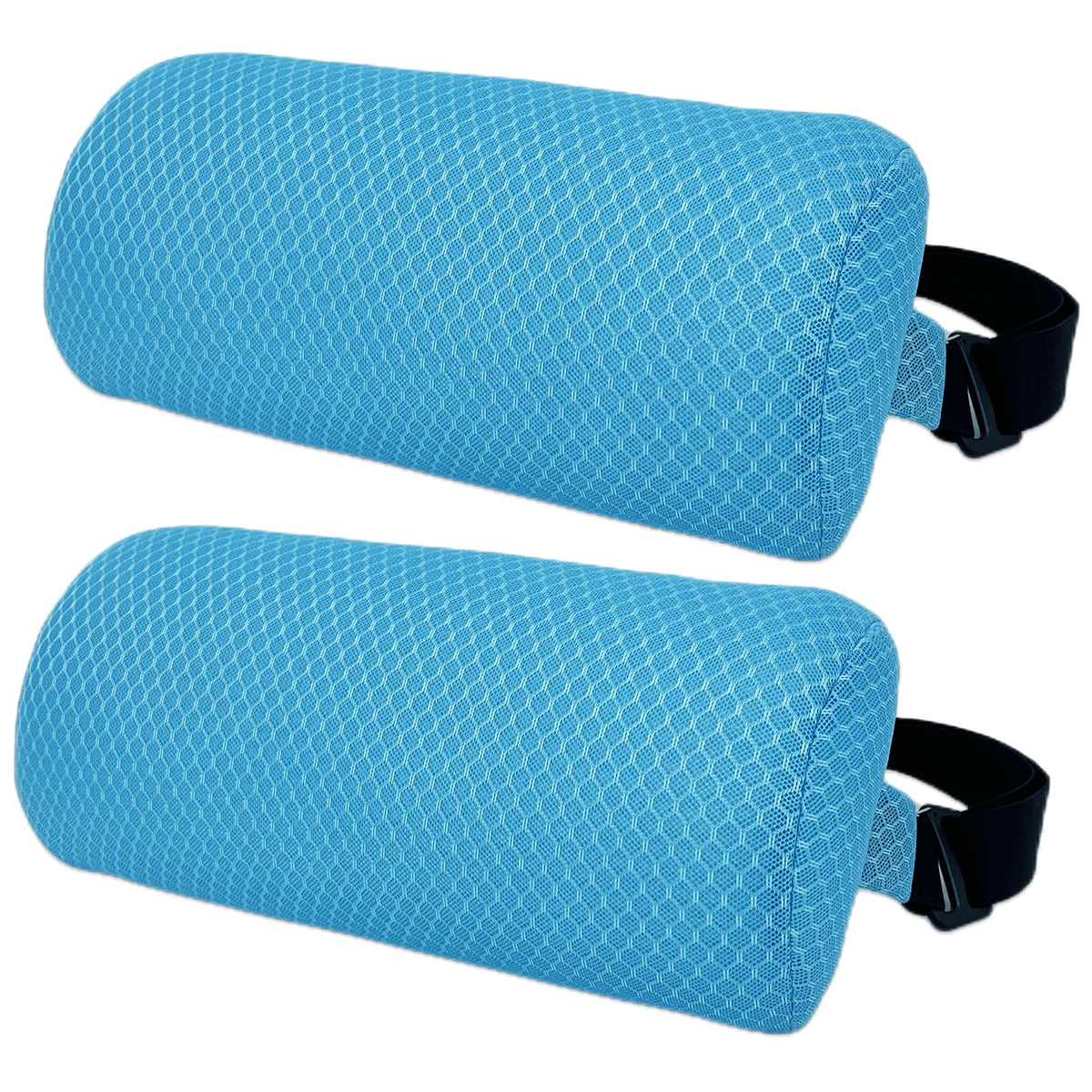 REEZEIVI 2-pack headrest pillow on outdoor chaise for lasting comfort.