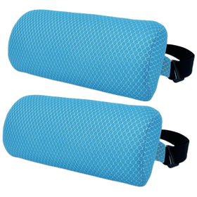REEZEIVI 2-pack headrest pillow on outdoor chaise for lasting comfort.