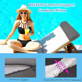 REEZEIVI 3D air mesh fabric keeps you cool and breathable.