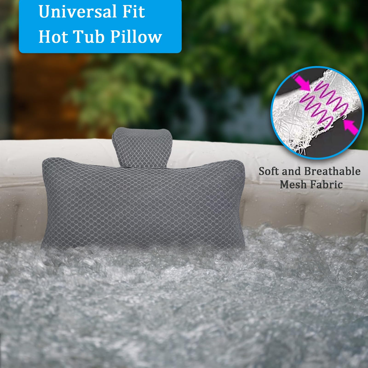 REEZEIVI ergonomic head and neck support for relaxing spa sessions.