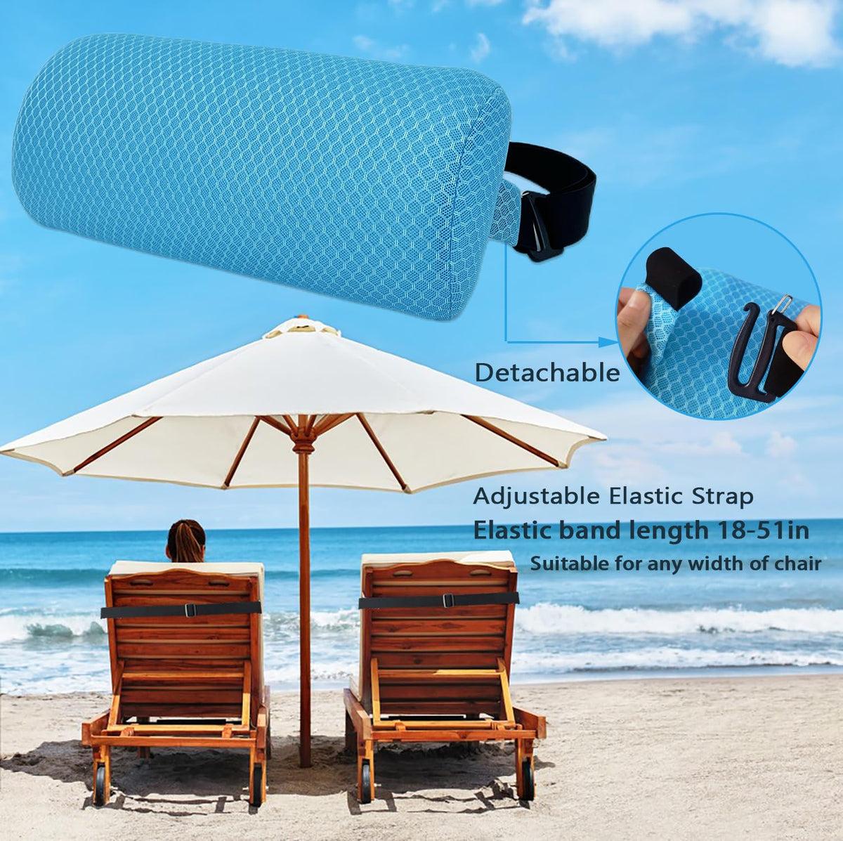 Lightweight and portable for picnics or beach days.