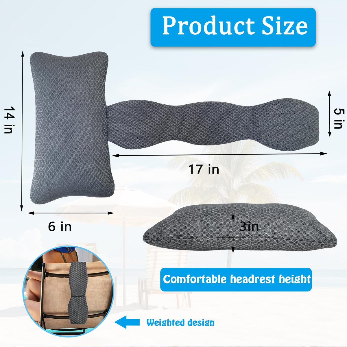 REEZEIVI gift-ready spa headrest pillow set for loved ones.