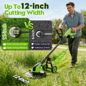 reffmov 4-in-1 cordless trimmer with multiple blades for versatile yard work.