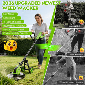 reffmov 4-in-1 cordless grass trimmer with versatile blade options.
