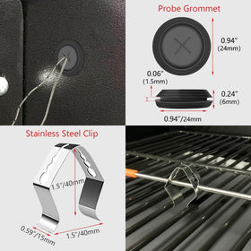 RefrigLink thermometer probe tip ready for easy cleaning after use