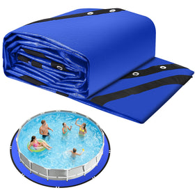 REGMICS 18ft round pool liner pad underlayment showcases full coverage design for durable protection.