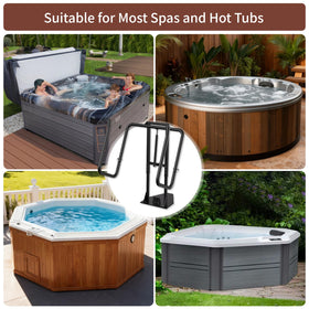 REGMICS adjustable-height lift, 25-39 inches for varied spa profiles.