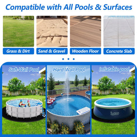 REGMICS industrial geotextile pool pad provides durable liner protection.