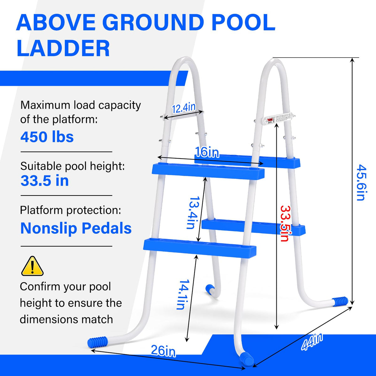 REGMICS heavy-duty ladder side view highlights double-sided access