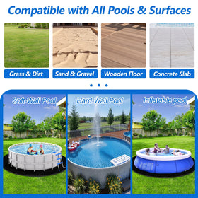 REGMICS underpool mat shields the liner from abrasion and wear while in use.