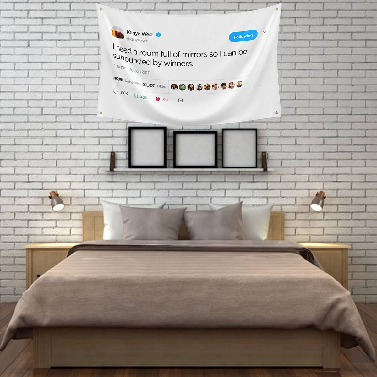 REHITAY Kanye tapestry outdoor scene ideal for dorm and patio decor