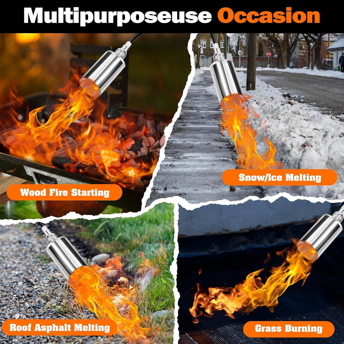 REHOSEUP flame control emphasizes easy one handed flame adjustments.