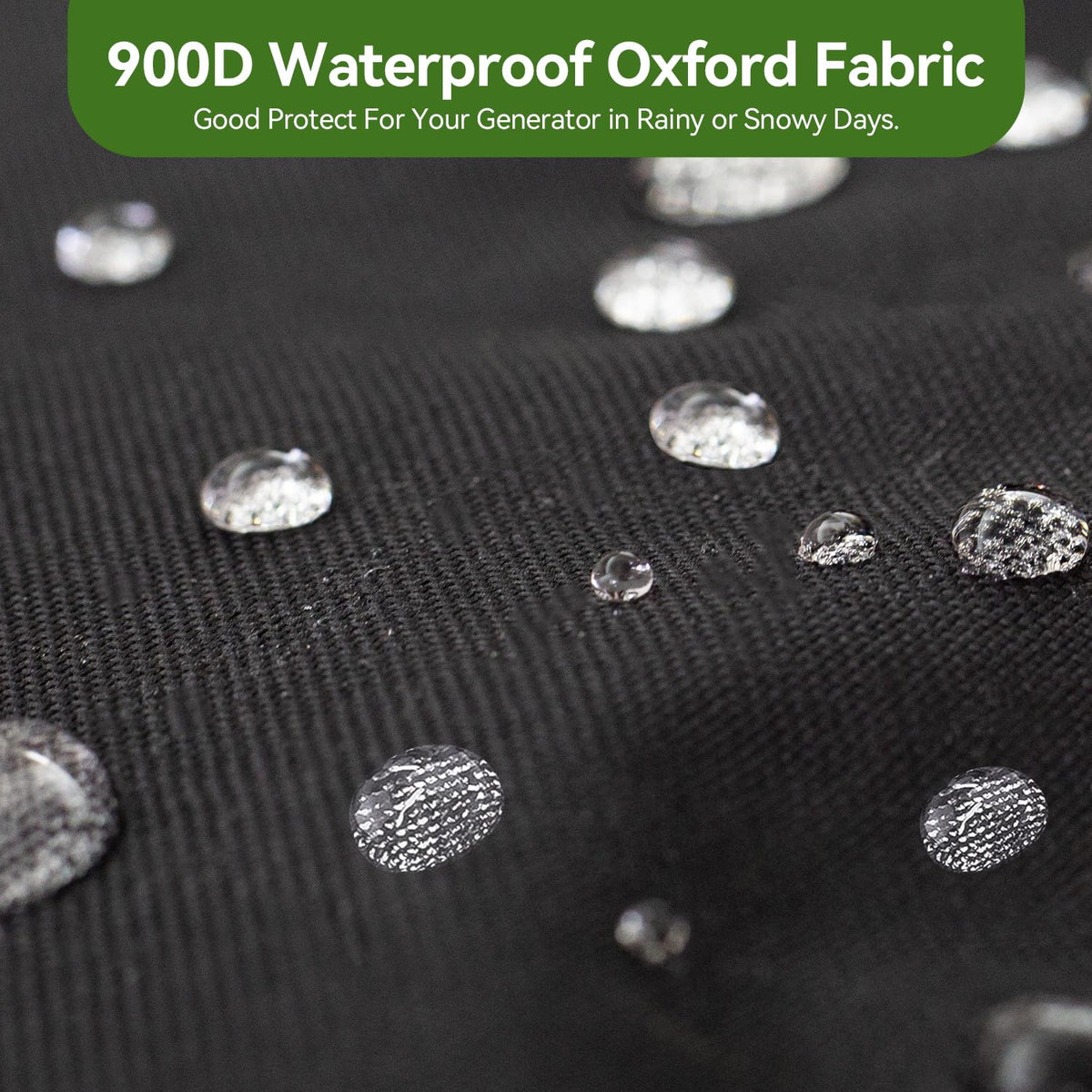 Durable double-stitched seams detail on REHOYEE generator cover