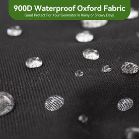 Elastic hem detail on REHOYEE generator cover for a snug fit.