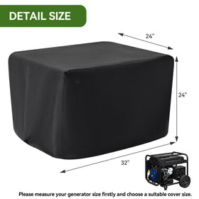 Close-up of REHOYEE heavy-duty 900D fabric on generator cover