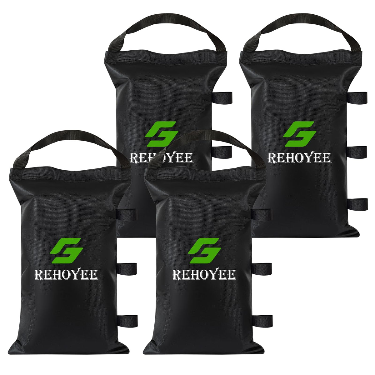 REHOYEE sand bags shown empty, ready to fill for stable canopy legs.