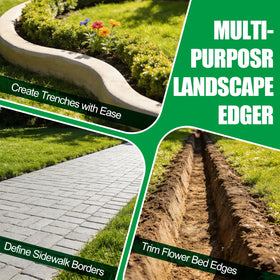 REILEIHODE edger precise up-to-4.8-inch cutting depth for crisp lines
