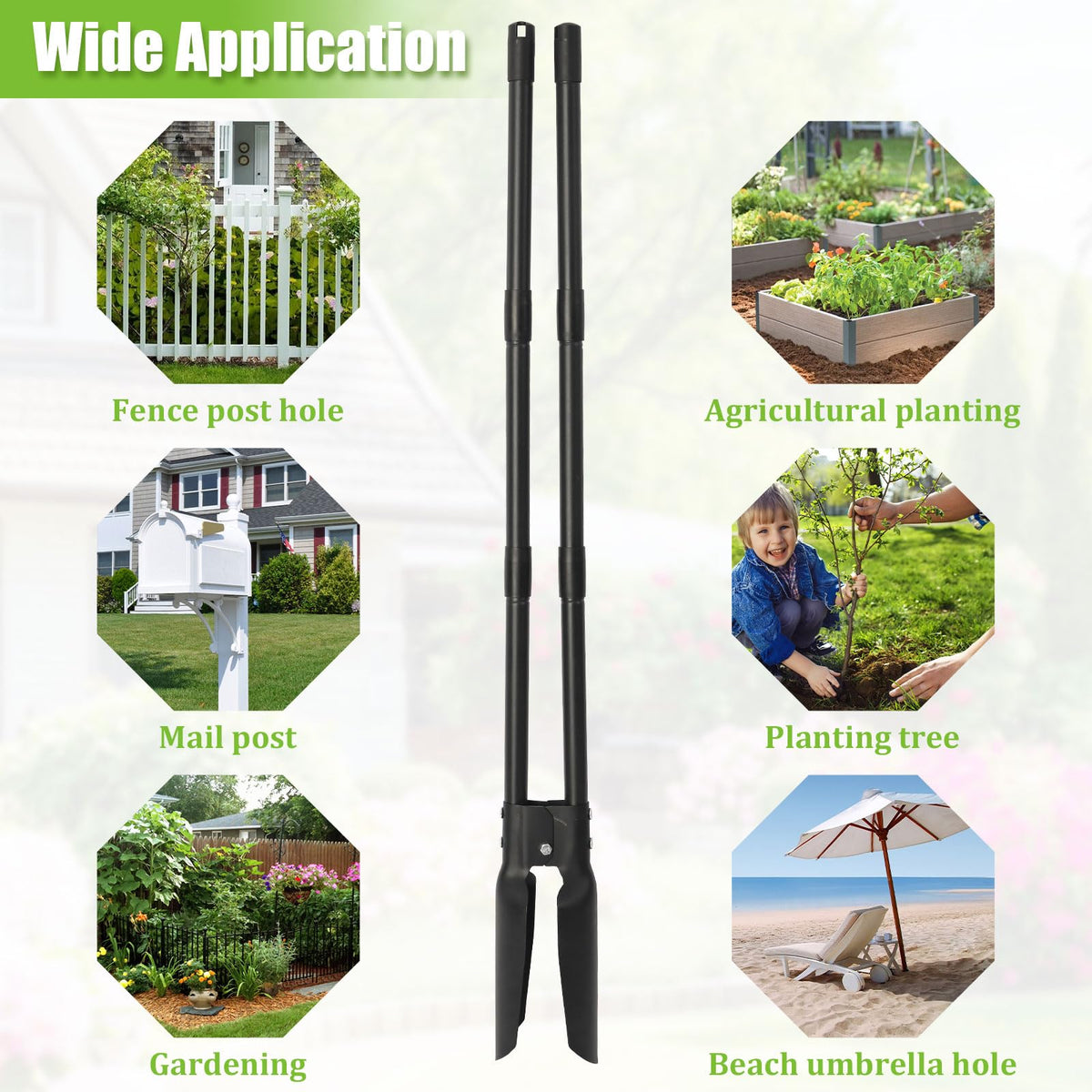 REILEIHODE post hole digger easy disassembly for convenient transport and storage.