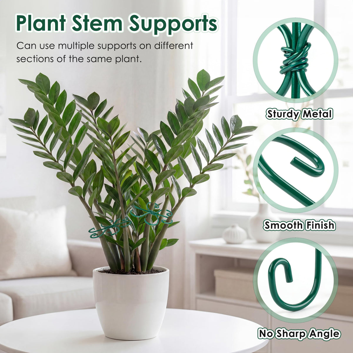 RELBRO no-tools setup makes plant support quick and easy.