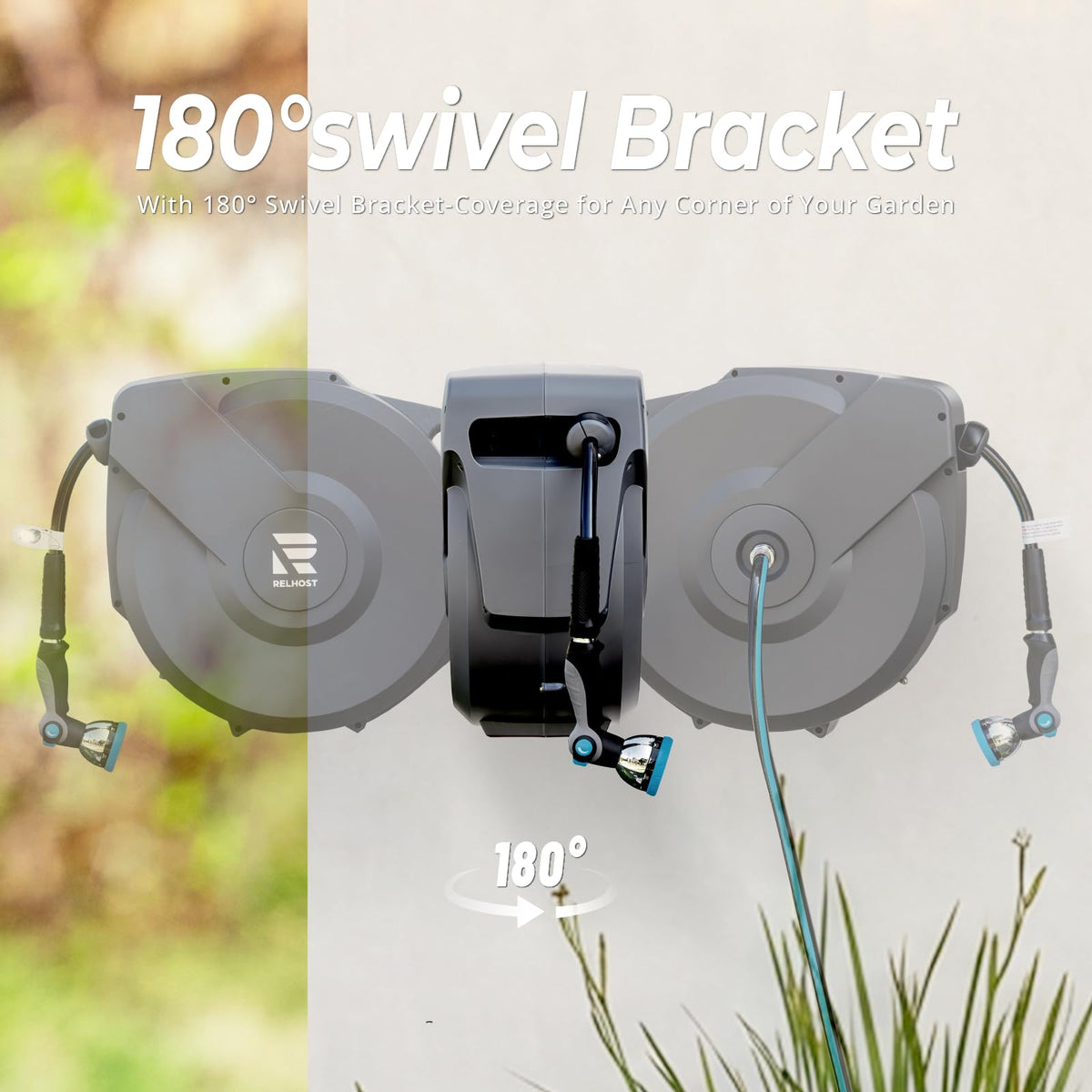 Relhost 10-pattern nozzle for versatile watering tasks.