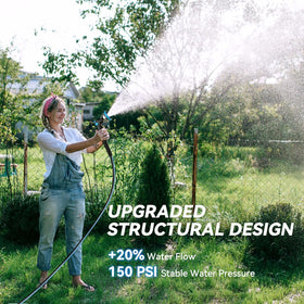 Relhost nozzle with 10 patterns adapts to different watering tasks.