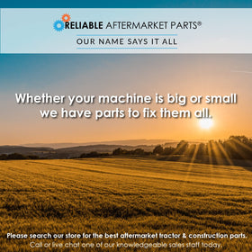 Reliable Aftermarket Parts deck wheel hub detail highlights rugged construction.