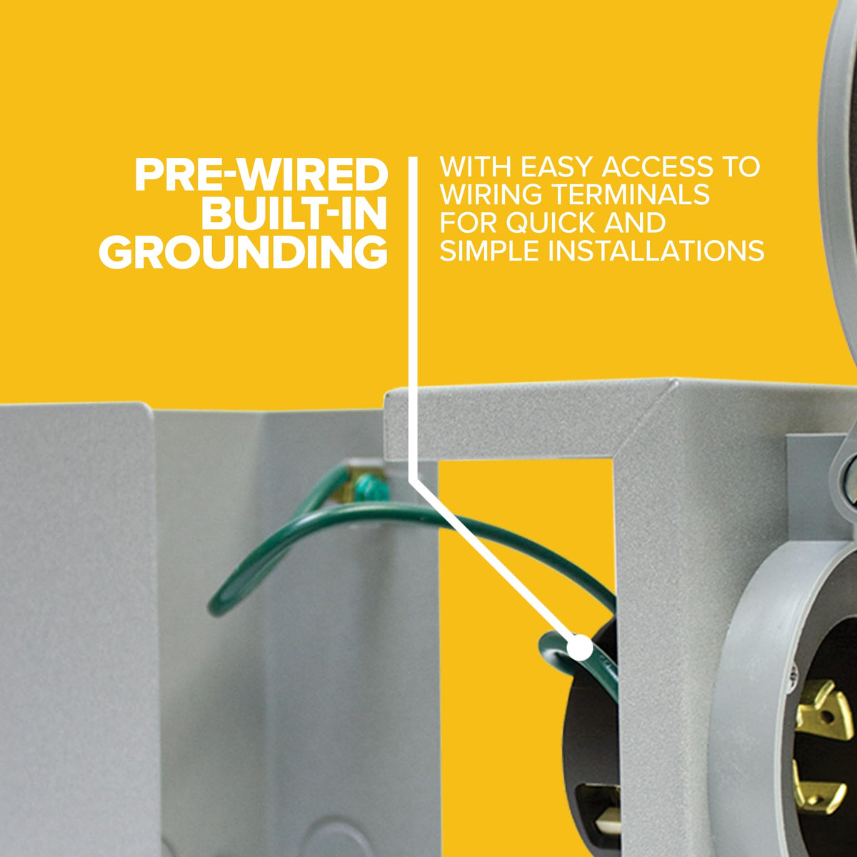 PB30 rain-tight steel body protects connections in outdoor environments