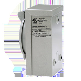 Reliance Controls PB50 50A input shows compatibility with 125/250V systems