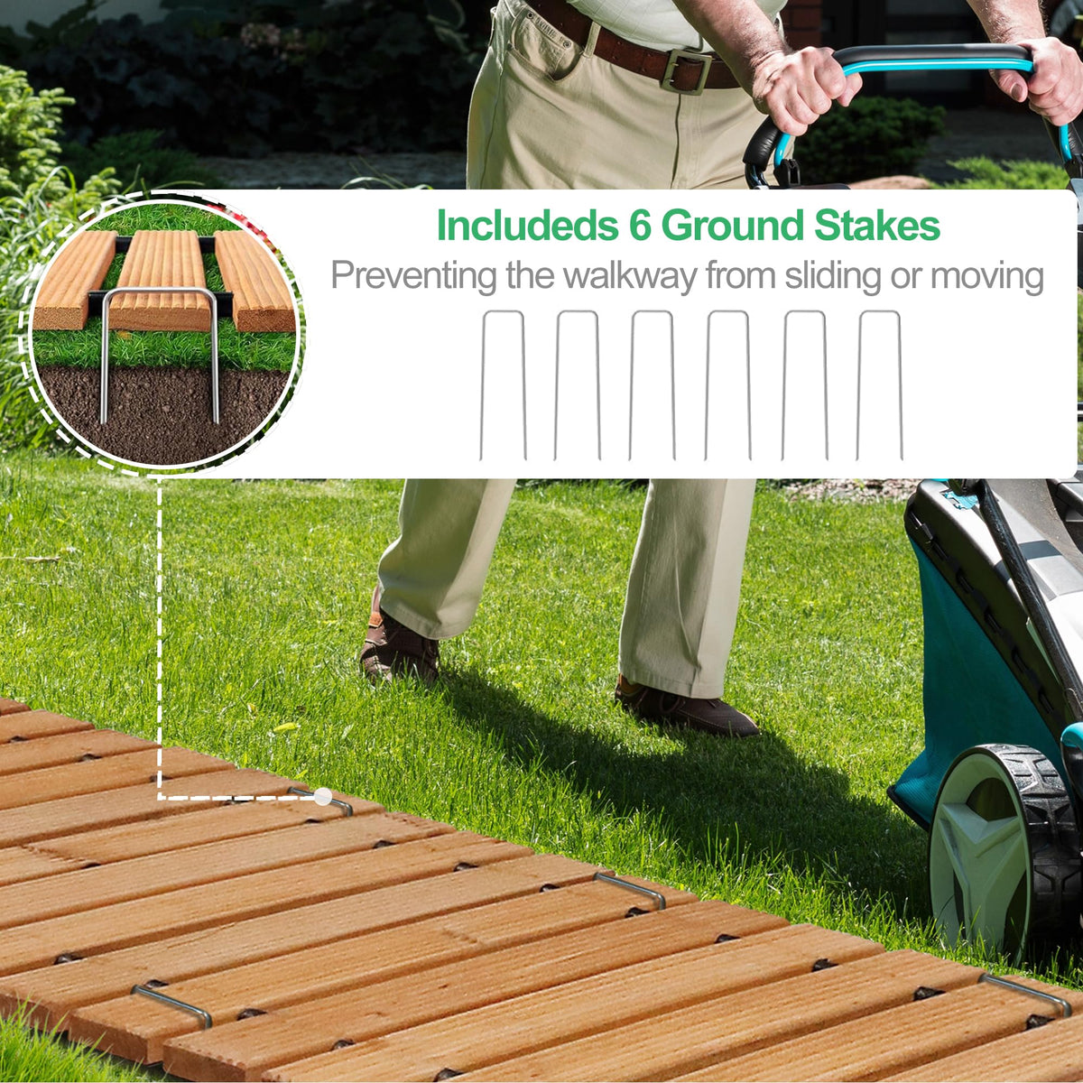 RELIANCER steel-wire connection keeps planks secure and flexible.