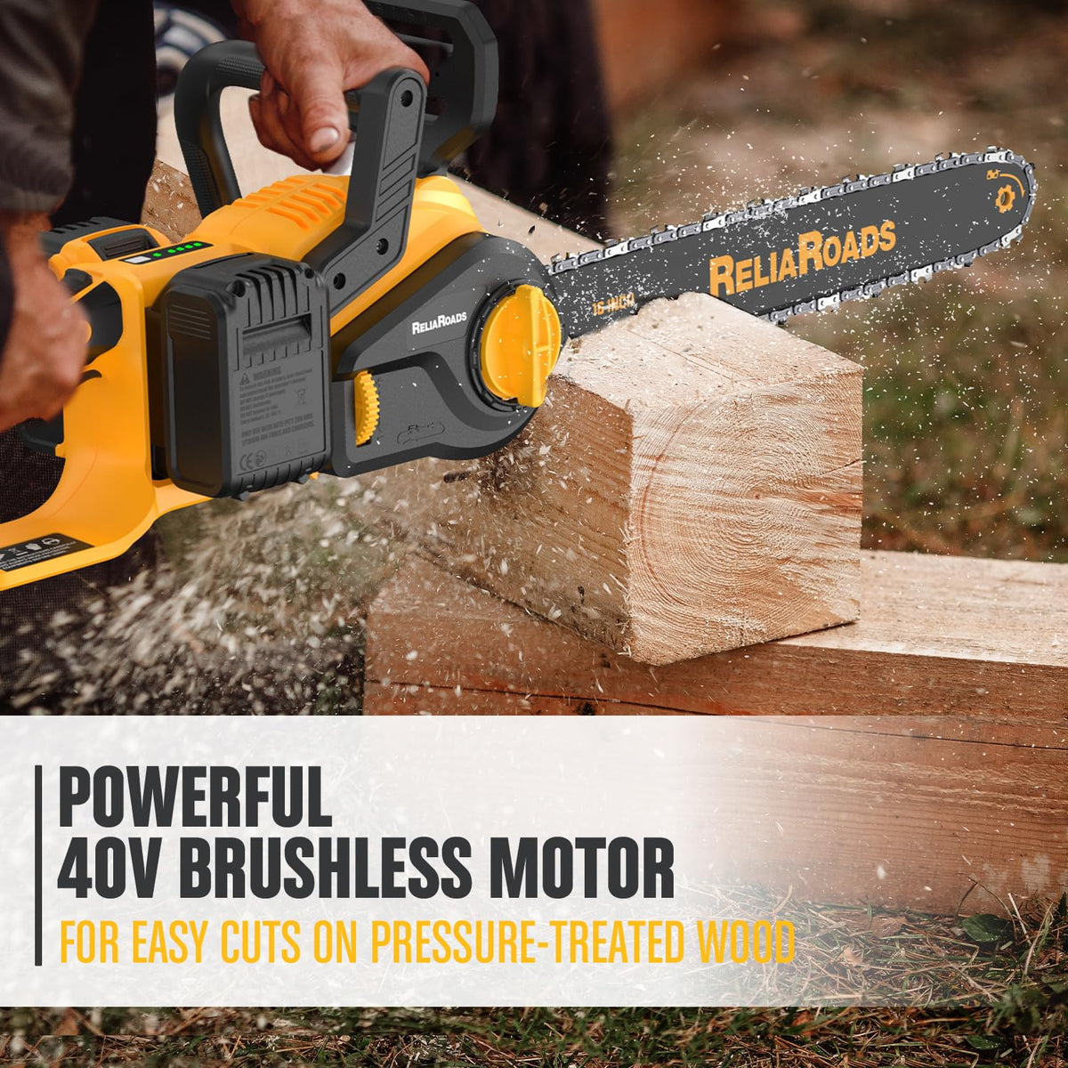 ReliaRoads compatibility with DeWalt 20V MAX—flexible battery options for cordless work.