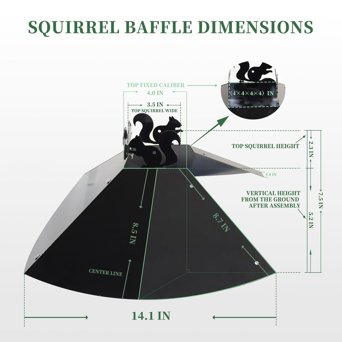 RELIY all-weather baffle design withstands wind, rain, and sun for year-round use.