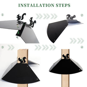 RELIY easy-install baffle attaches in minutes on 4x4 posts.